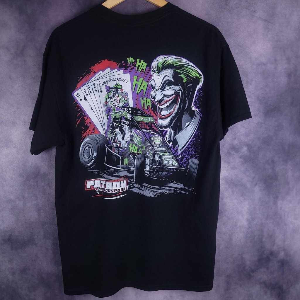 Joker Batman Racing Chris Lewis Fatboy Motorsports Shirt